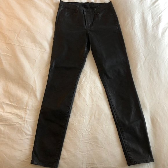 J BRAND Maria Coated High-Rise Skinny Jean - Picture 2 of 5